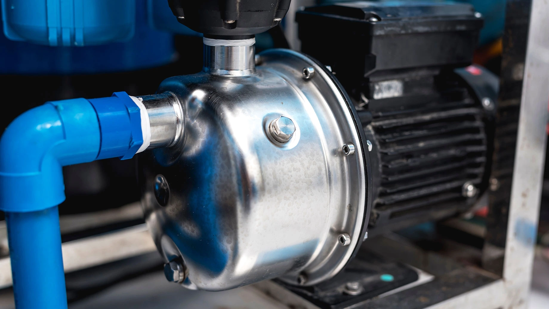 Booster pump installation for water pressure