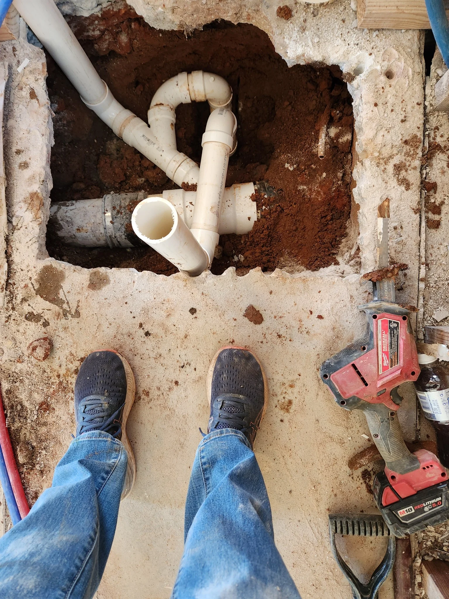 Drain line service and jetting