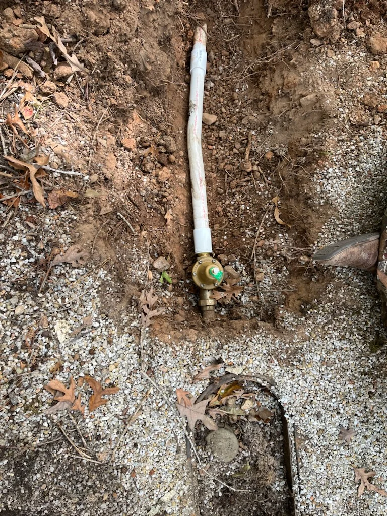 Water pressure regulator installation