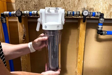 Whole house water filtration installation